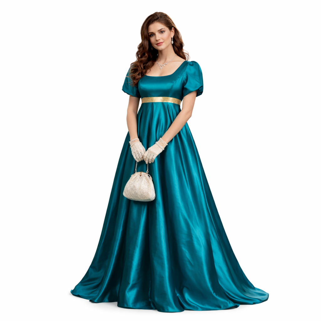 Regency Dress - Empire Waist Dress, Regency Ball Gown, Tea Party Dress