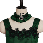 Emerald Green Victorian Dress - Corset Bustle Ball Gown, Fantasy Renaissance Gown