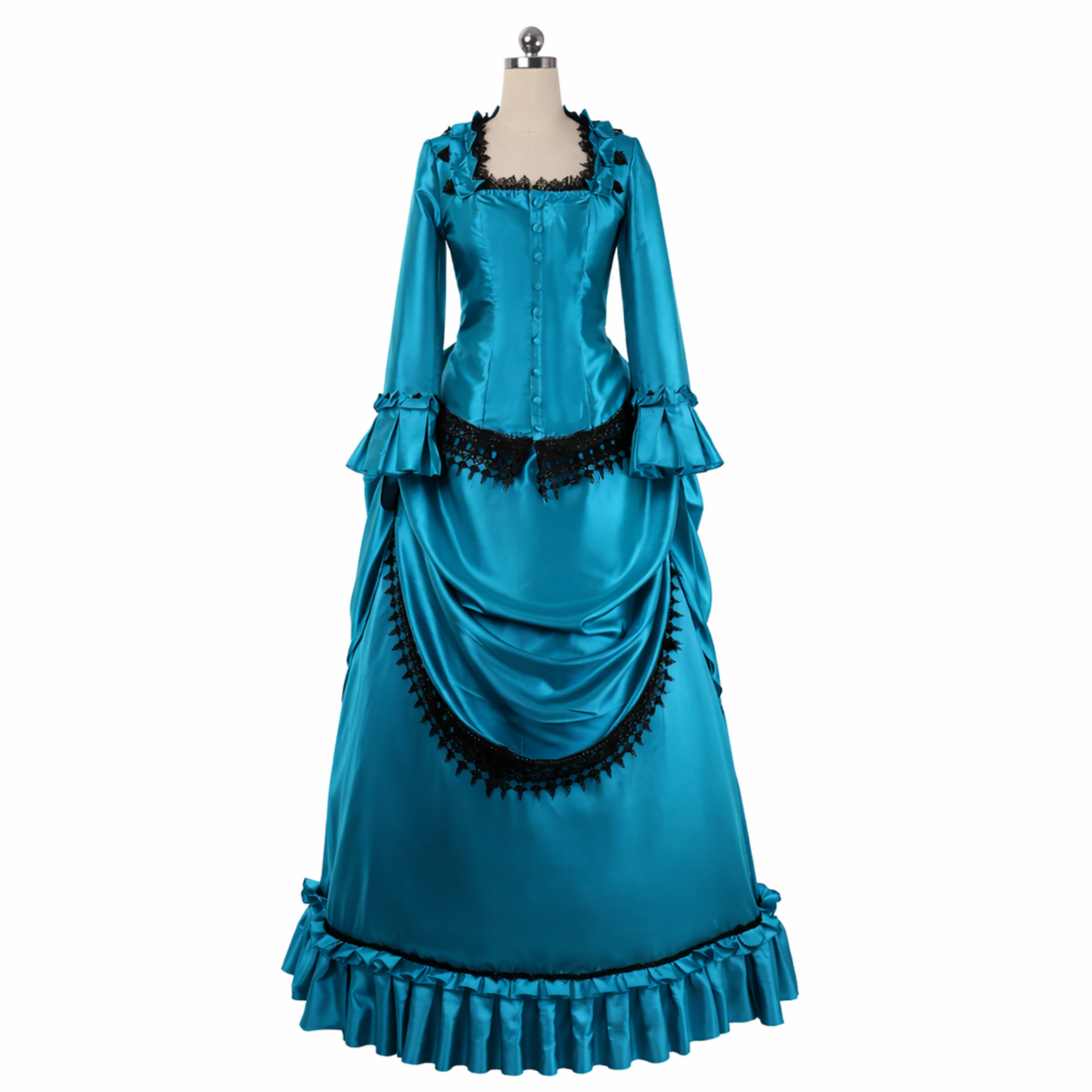 Victorian Bustle Dress - Fantasy Ball Gown, Historical Gothic Costume