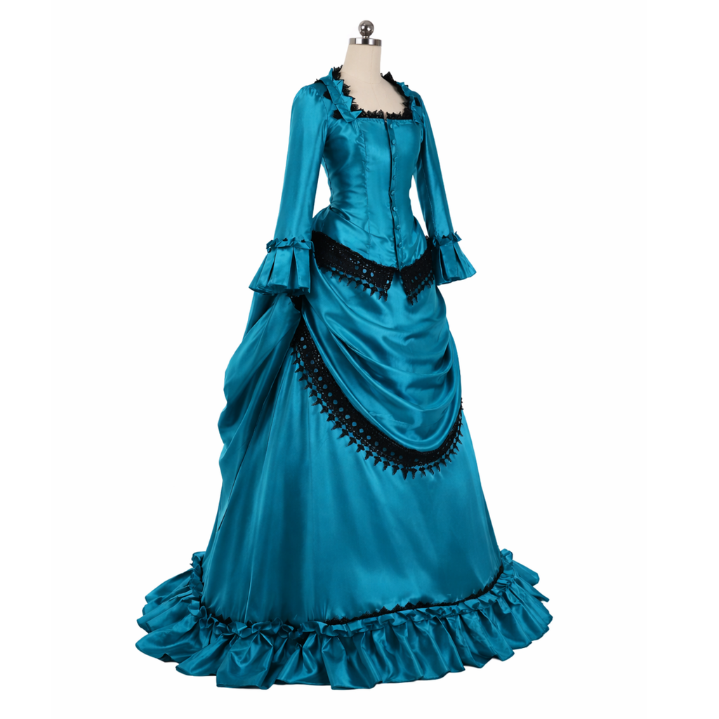 Victorian Bustle Dress - Fantasy Ball Gown, Historical Gothic Costume