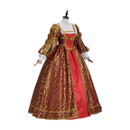 Burgundy Renaissance Dress - Fantasy Ball Gown, Medieval Dress, Tudor Costume