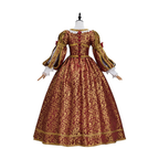 Burgundy Renaissance Dress - Fantasy Ball Gown, Medieval Dress, Tudor Costume